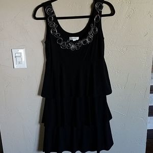 Black Ruffled Dress